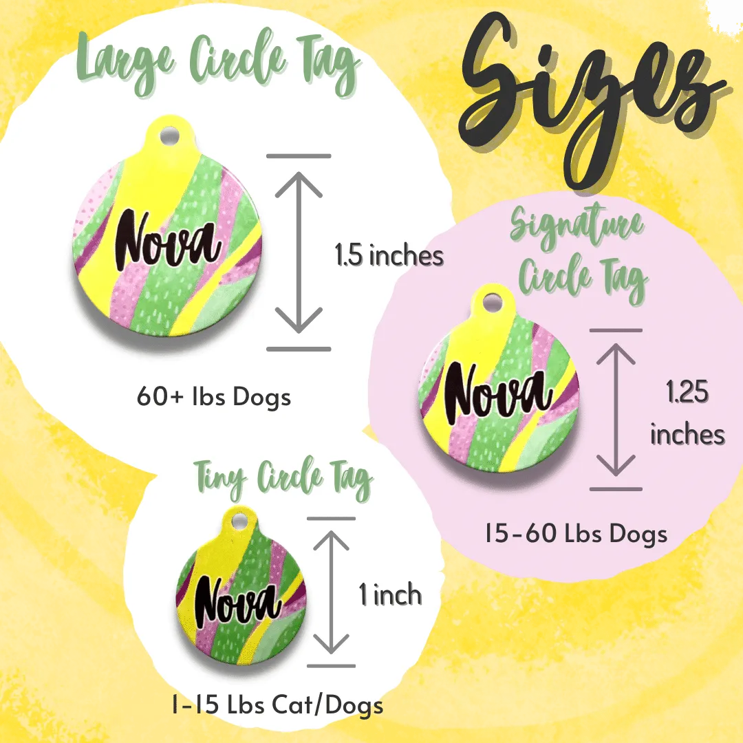 The Alien Adventure Circle Pet Tag