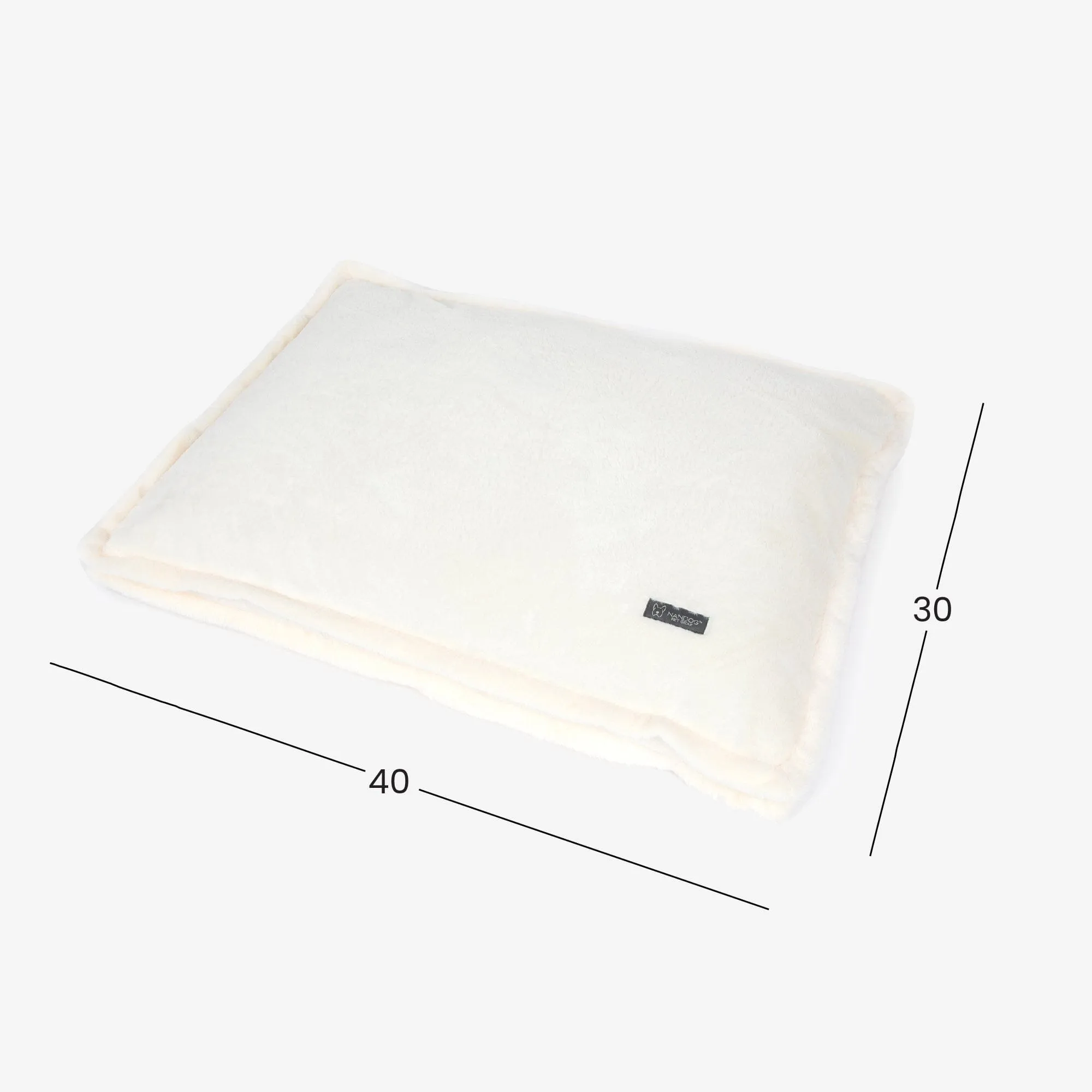 The Super Cloud Large Pillow Bed in Pearl White